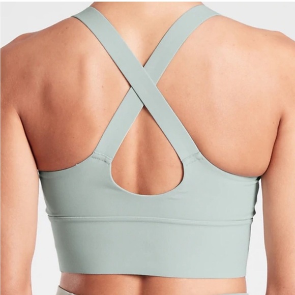 Athleta Warrior Longline Mint Green Sports Bra, Size 3X NWT - Picture 11 of 12